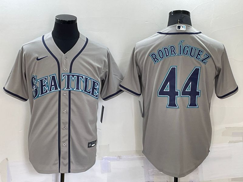 Men Seattle Mariners #44 Rodriguez Grey Game Nike 2022 MLB Jersey